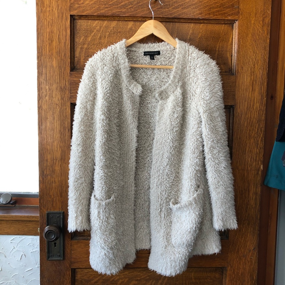 Banana Republic fluffy cardigan